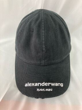 Alexander Wang Black Logo Baseball Cap